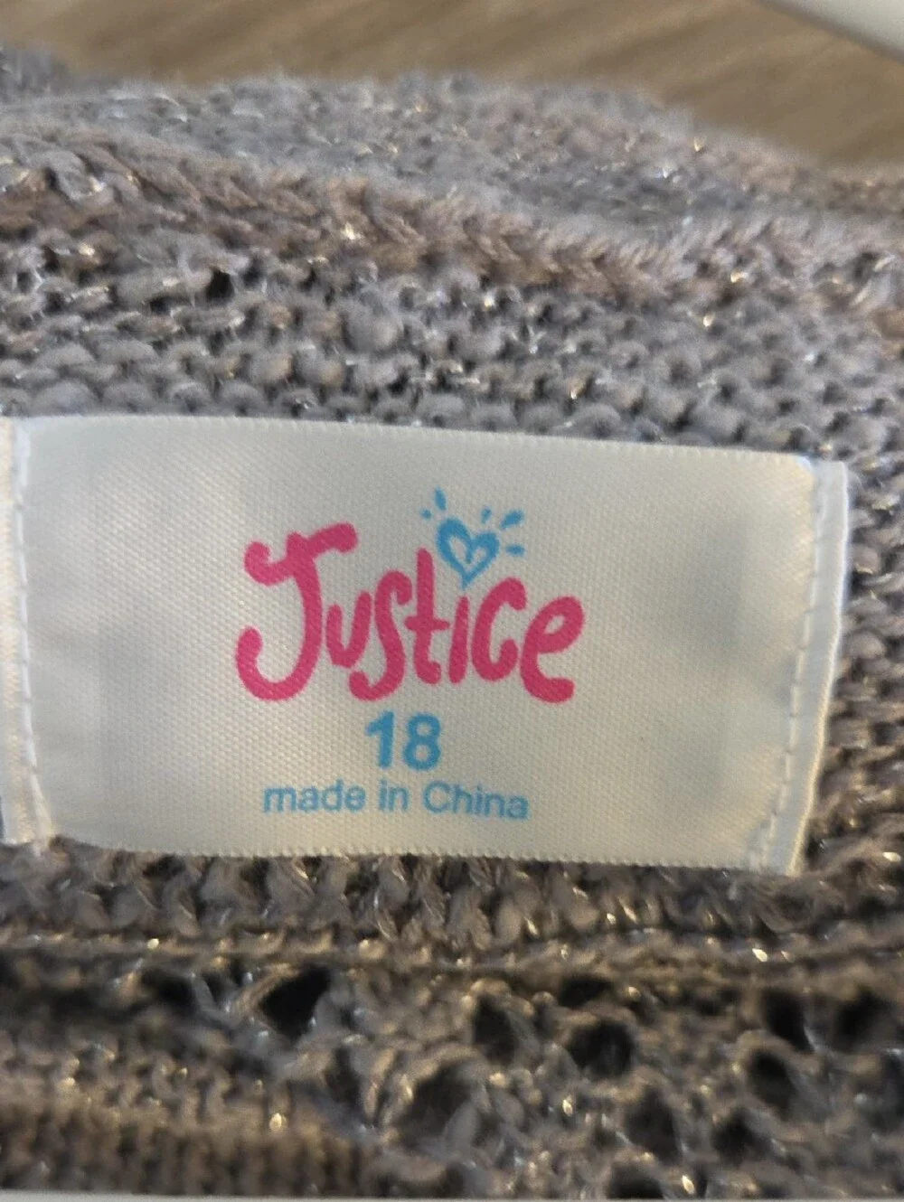 Justice light gray